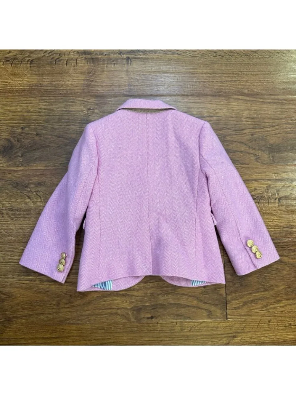J.Crew Crewcuts Girls' schoolgirl blazer in pink ivory